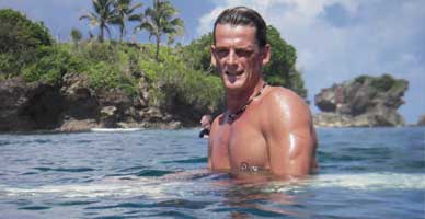 Dale Surfing Rock Island